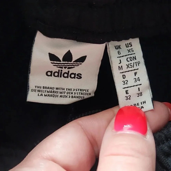 Adidas Three Stripe Logo Drawstring Joggers - Picture 4 of 7